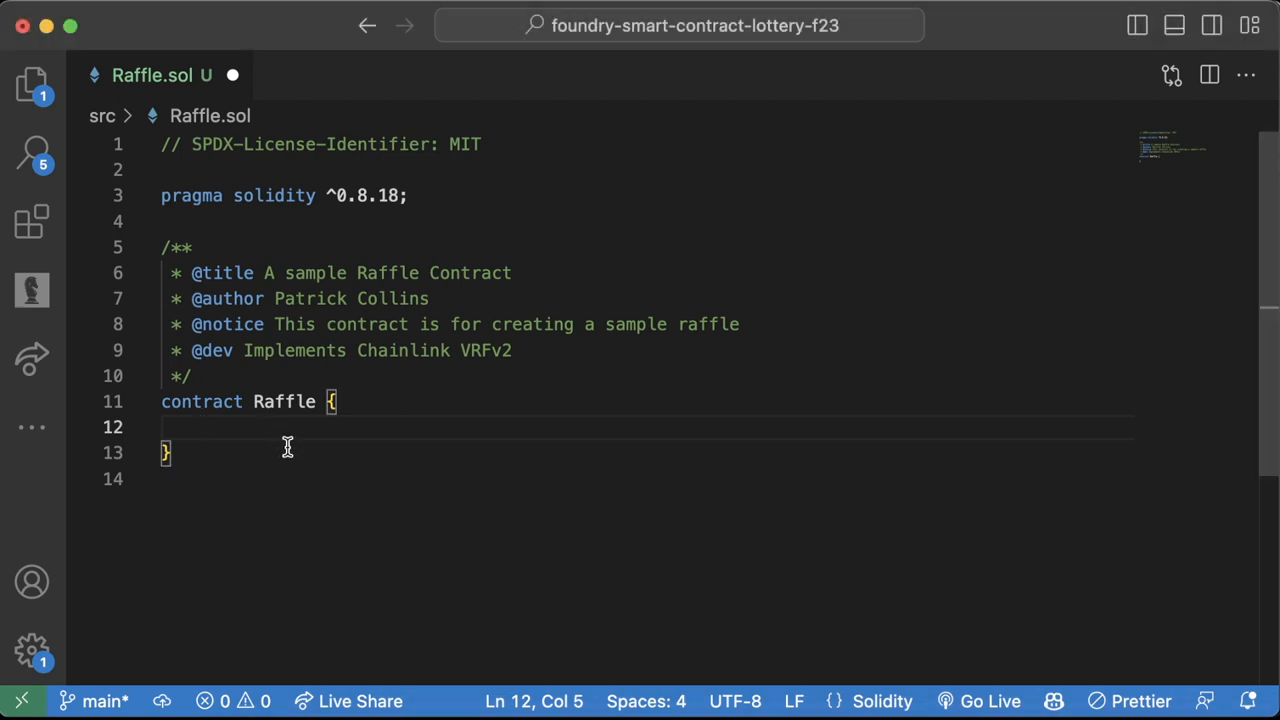 Video: Smart Contract Lottery - Random Numbers - Introduction to Chainlink  VRF - Foundry Fundamentals
